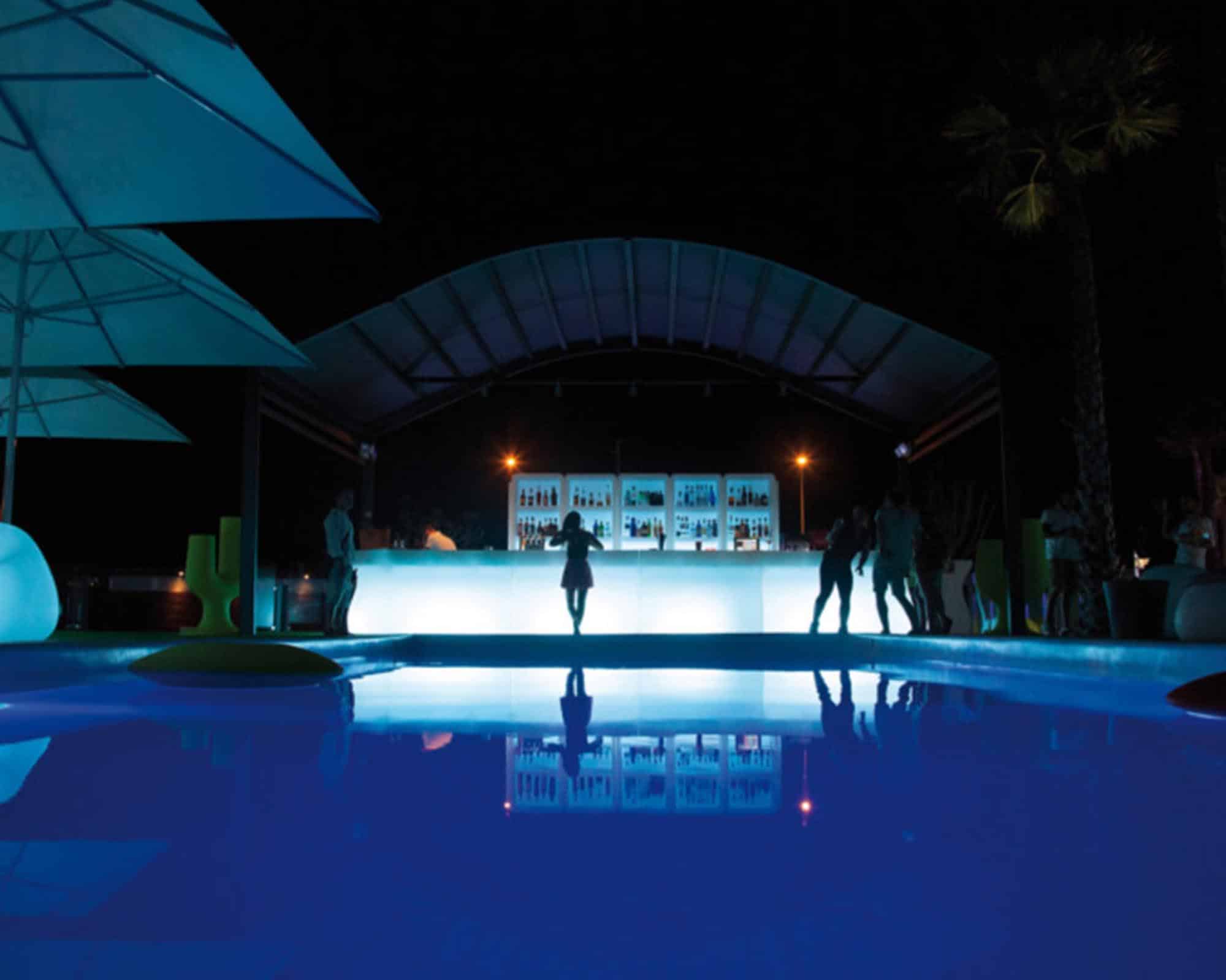 Mobile Bar Bartolomeo Modulare Centrale Bianco in Polipropilene - immagine 5