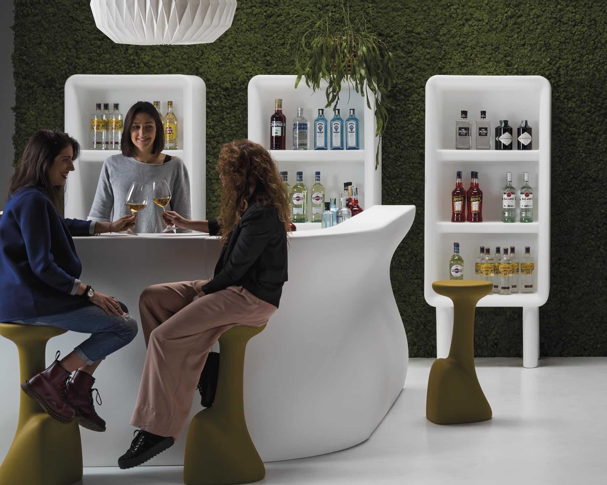 Angolo Bar Bartolomeo Modulare Centrale Bianco in Polipropilene - immagine 5