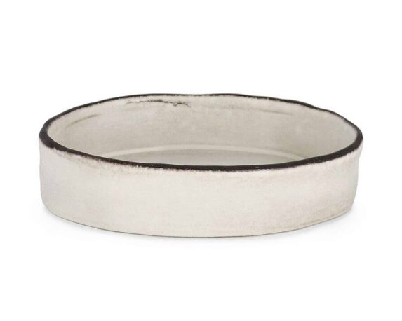 Piatto Tondo S Nikos Moderno e Elegante Bianco in Ceramica – Bizzotto