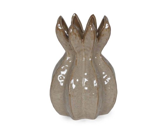 Vaso Tondo Olyssia Tortora D16x22cm in Ceramica – Bizzotto
