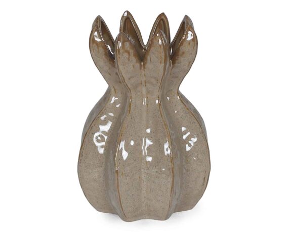 Vaso Tondo Olyssia Tortora D23,5x30cm in Ceramica – Bizzotto