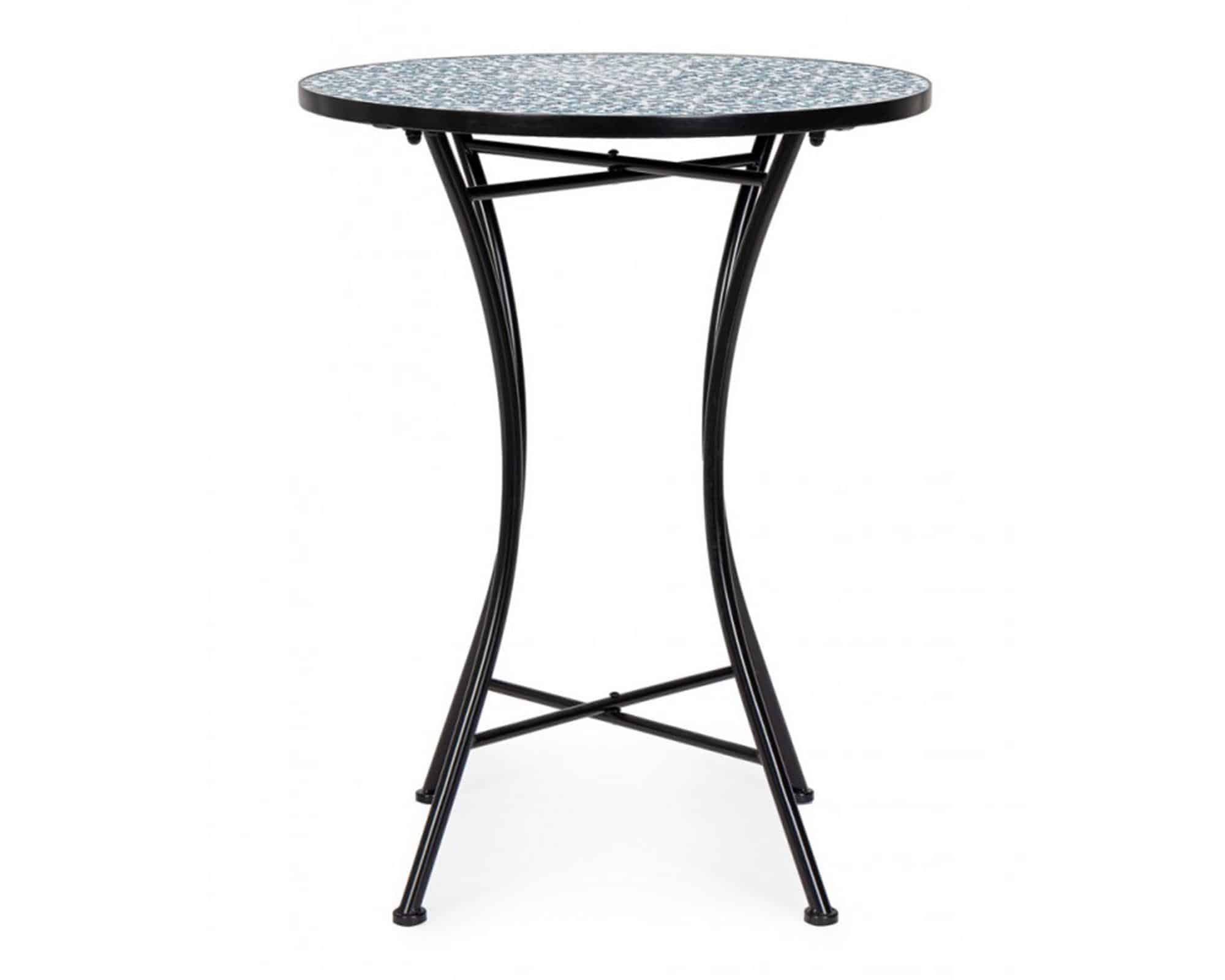 Set Balcone Tavolo Samos + 2 Sedie Etienne in Acciaio e Ceramica - Bizzotto - immagine 8