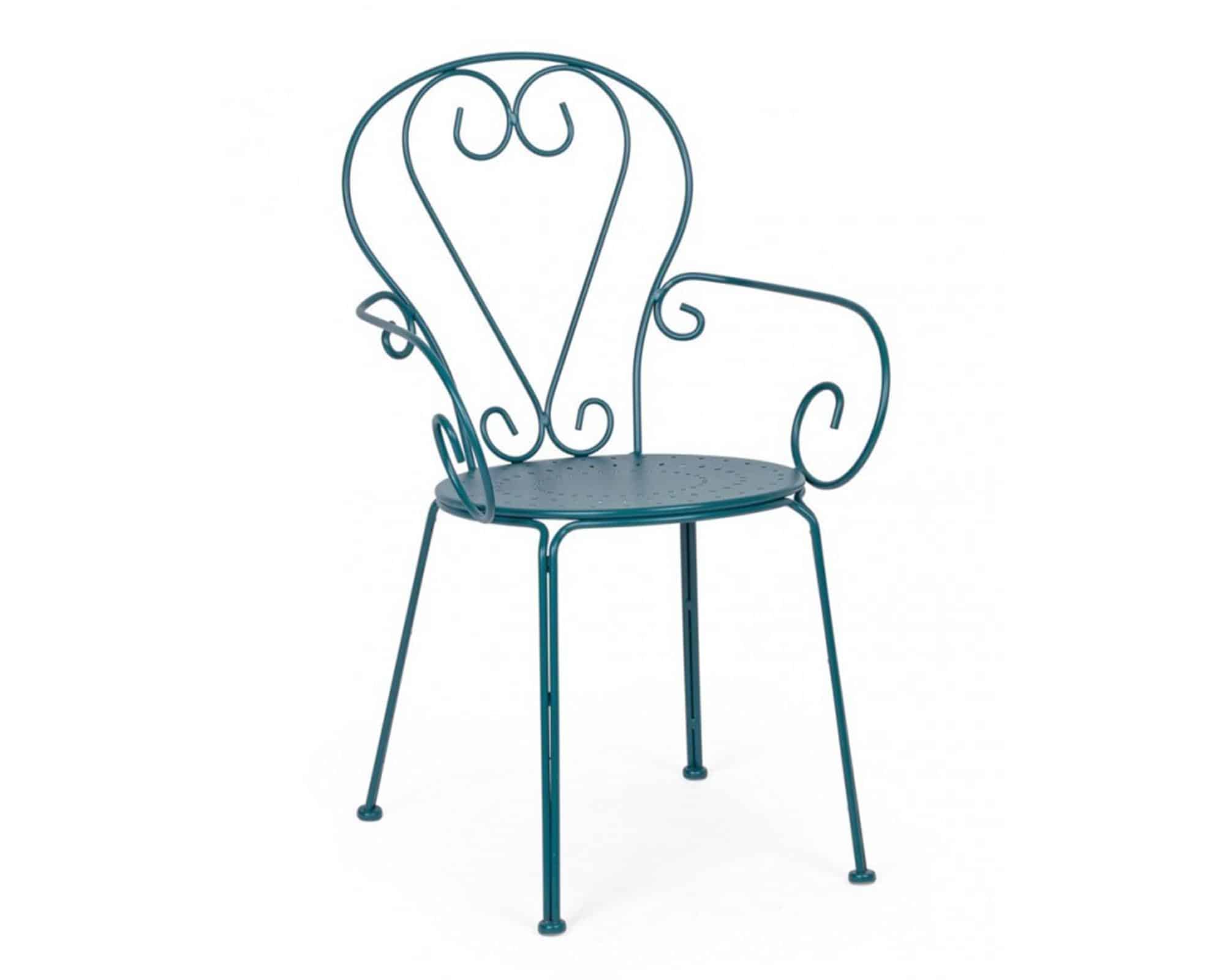 Set Balcone Tavolo Samos + 2 Sedie Etienne in Acciaio e Ceramica - Bizzotto - immagine 3