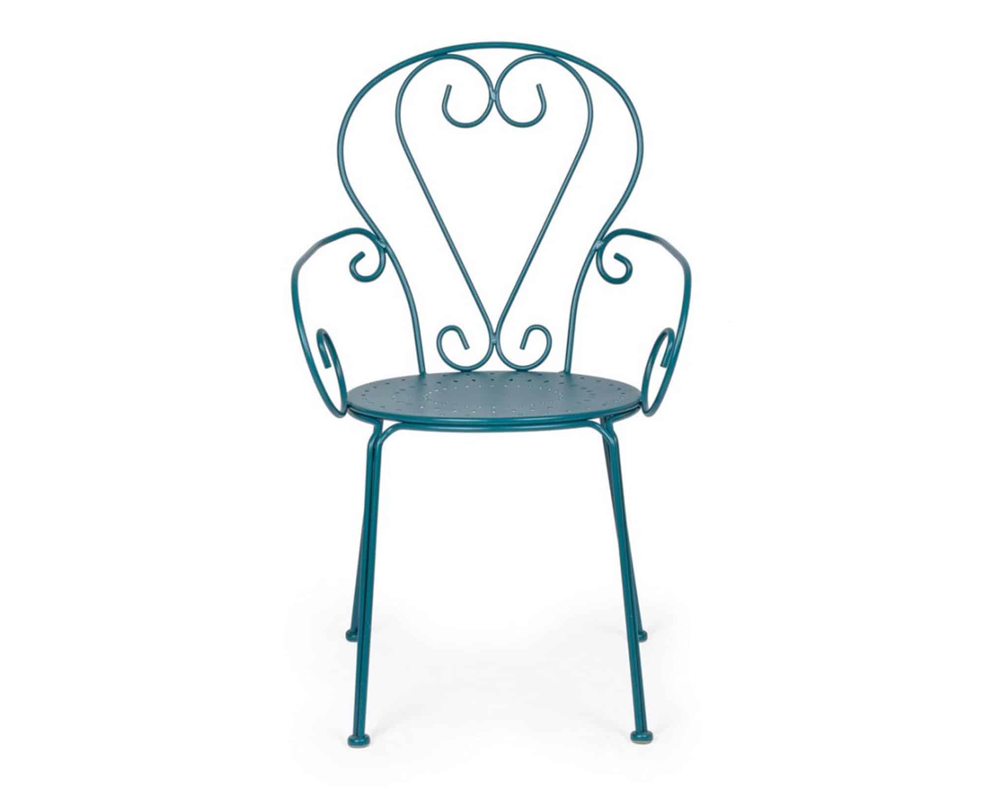 Set Balcone Tavolo Samos + 2 Sedie Etienne in Acciaio e Ceramica - Bizzotto - immagine 4