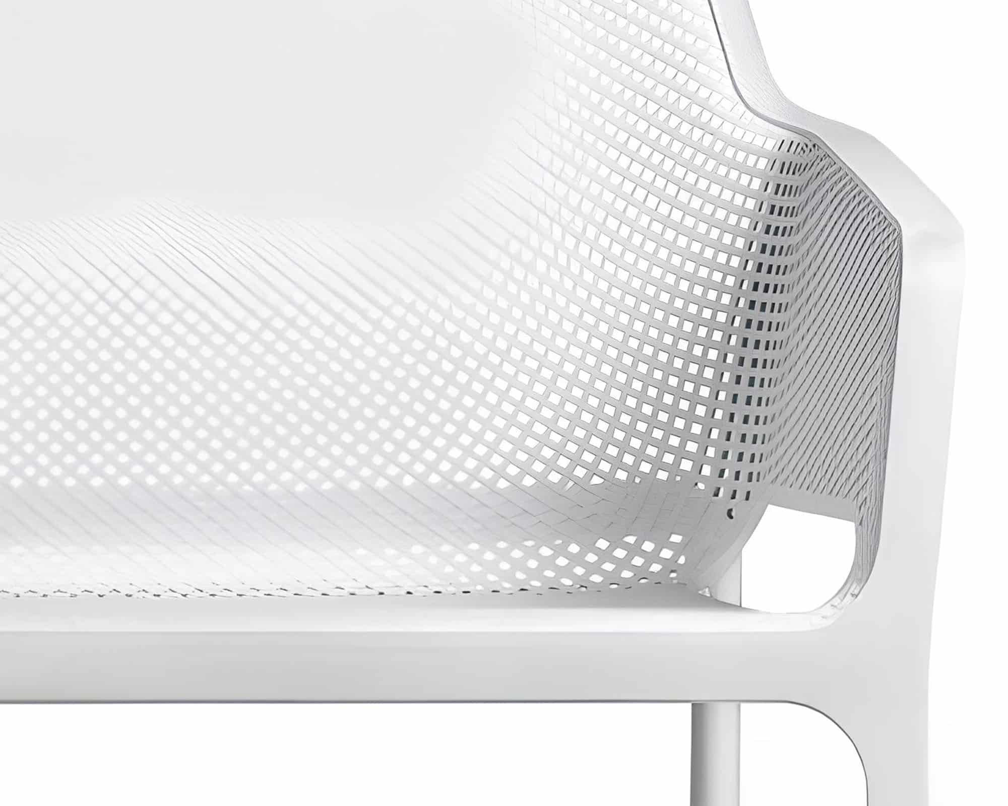 Set 4 Pz Salotto Net Bianco in Polipropilene - Nardi - immagine 6