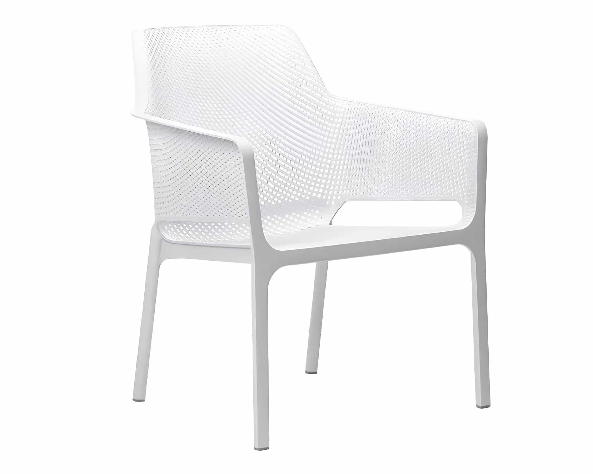 Set 4 Pz Salotto Net Bianco in Polipropilene - Nardi - immagine 5