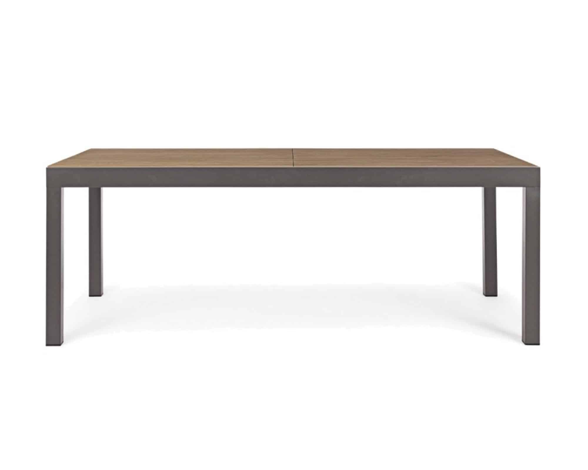 Set Pranzo Tavolo Allungabile 200-300x95 + 4 Sedie con Braccioli Kubik in Alluminio e Textilene - immagine 5