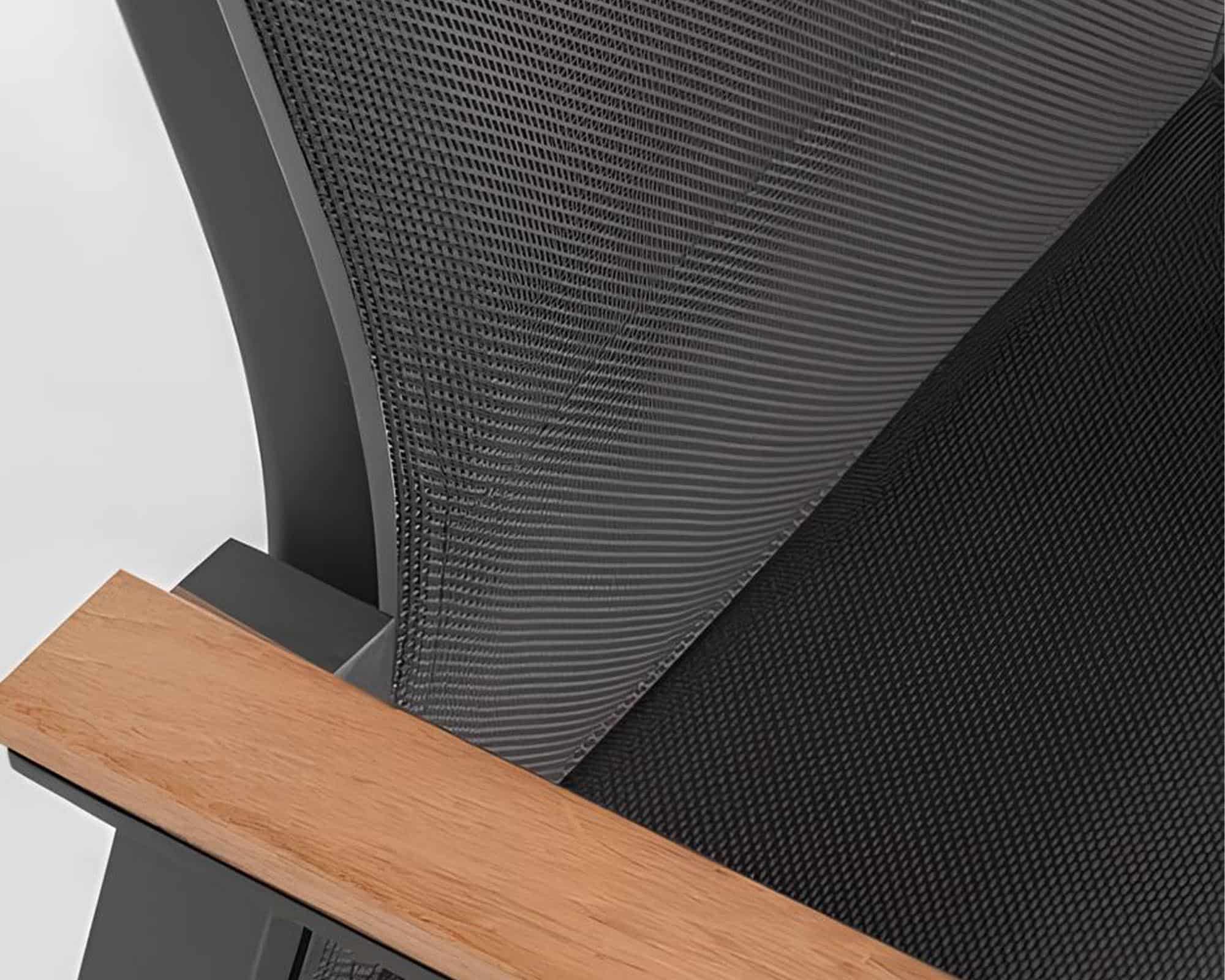 Set Pranzo Tavolo Allungabile 200-300x95 + 4 Sedie con Braccioli Kubik in Alluminio e Textilene - immagine 12