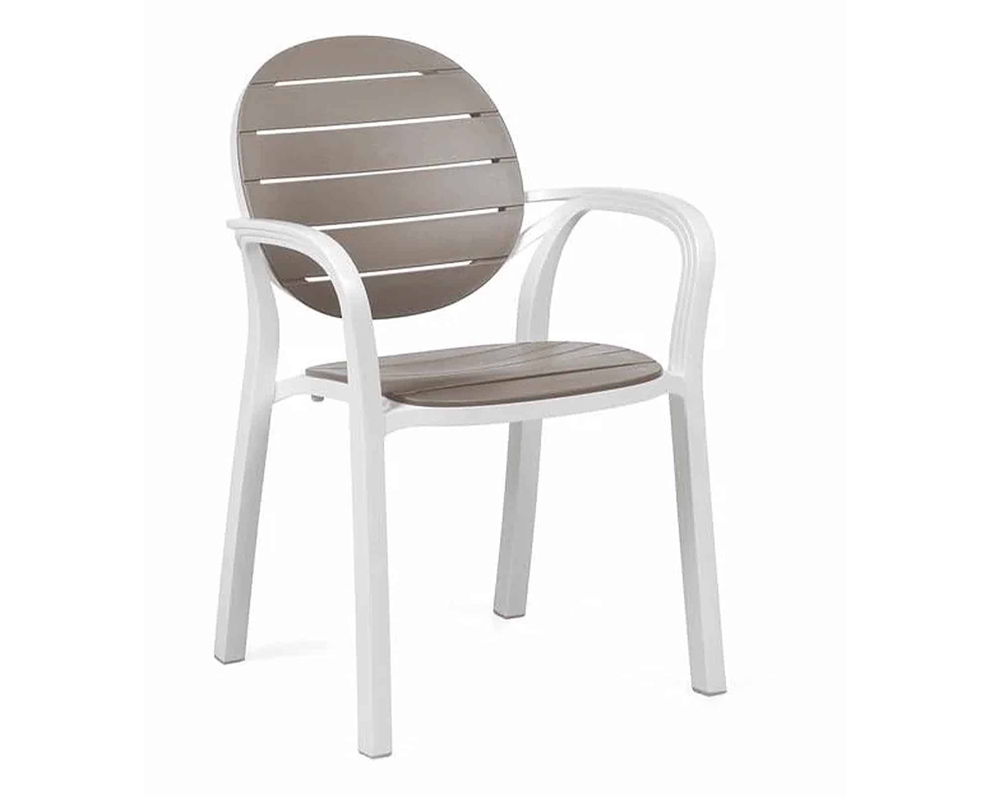 Set Pranzo Tavolo Alloro 210/280x100 + 6 Sedia Bianco e Tortora in Alluminio - Nardi - immagine 5