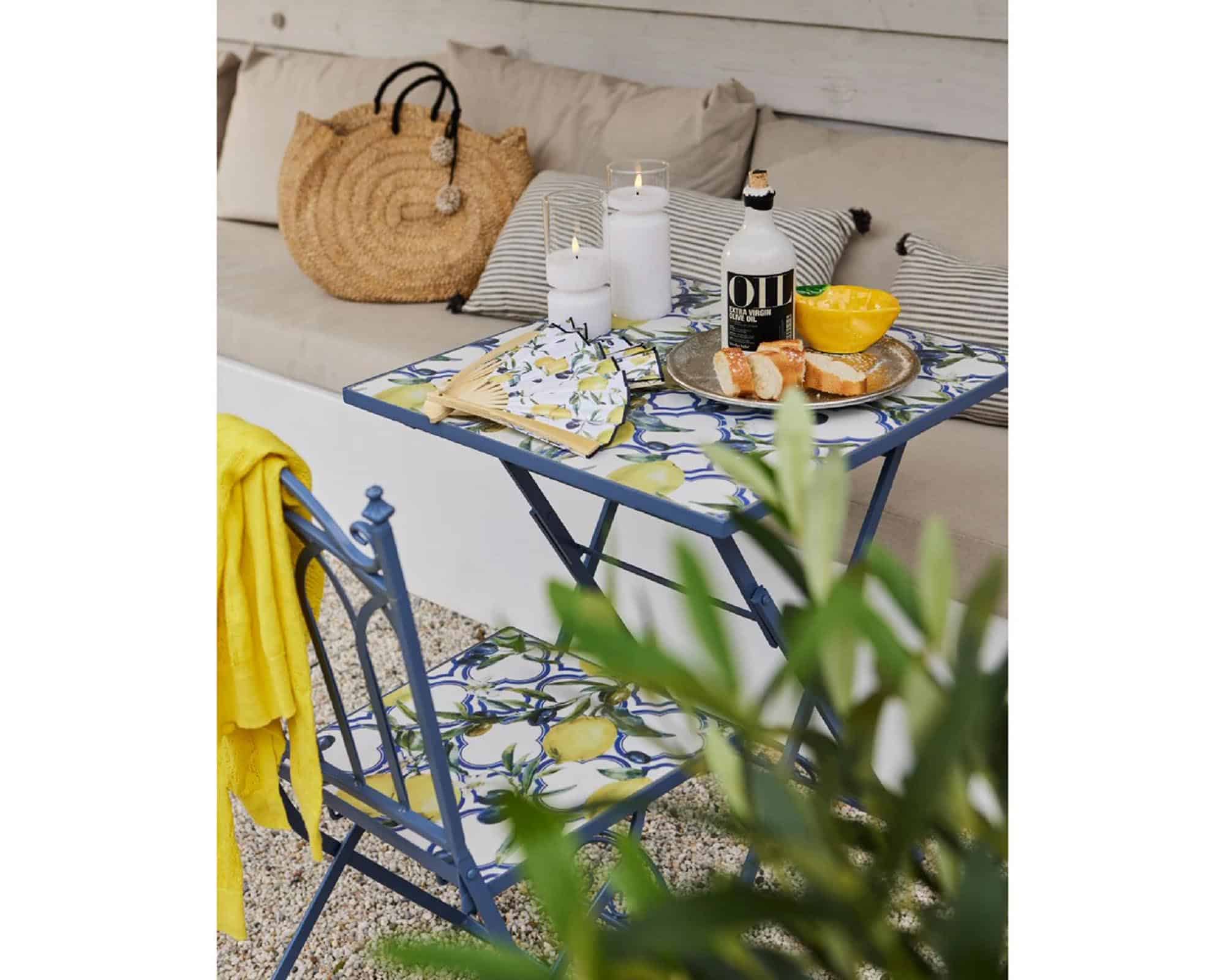 Set Bistrot Tavolo Sorrento + 2 Sedie Sorrento in Ferro - Kaemingk - immagine 3