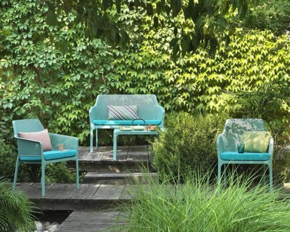 Set 4 Pz Salotto Net Salvia in Polipropilene – Nardi