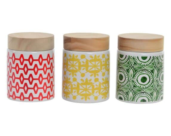 Barattolo Etnico Assortito D8,5×11,5cm in Cristallo