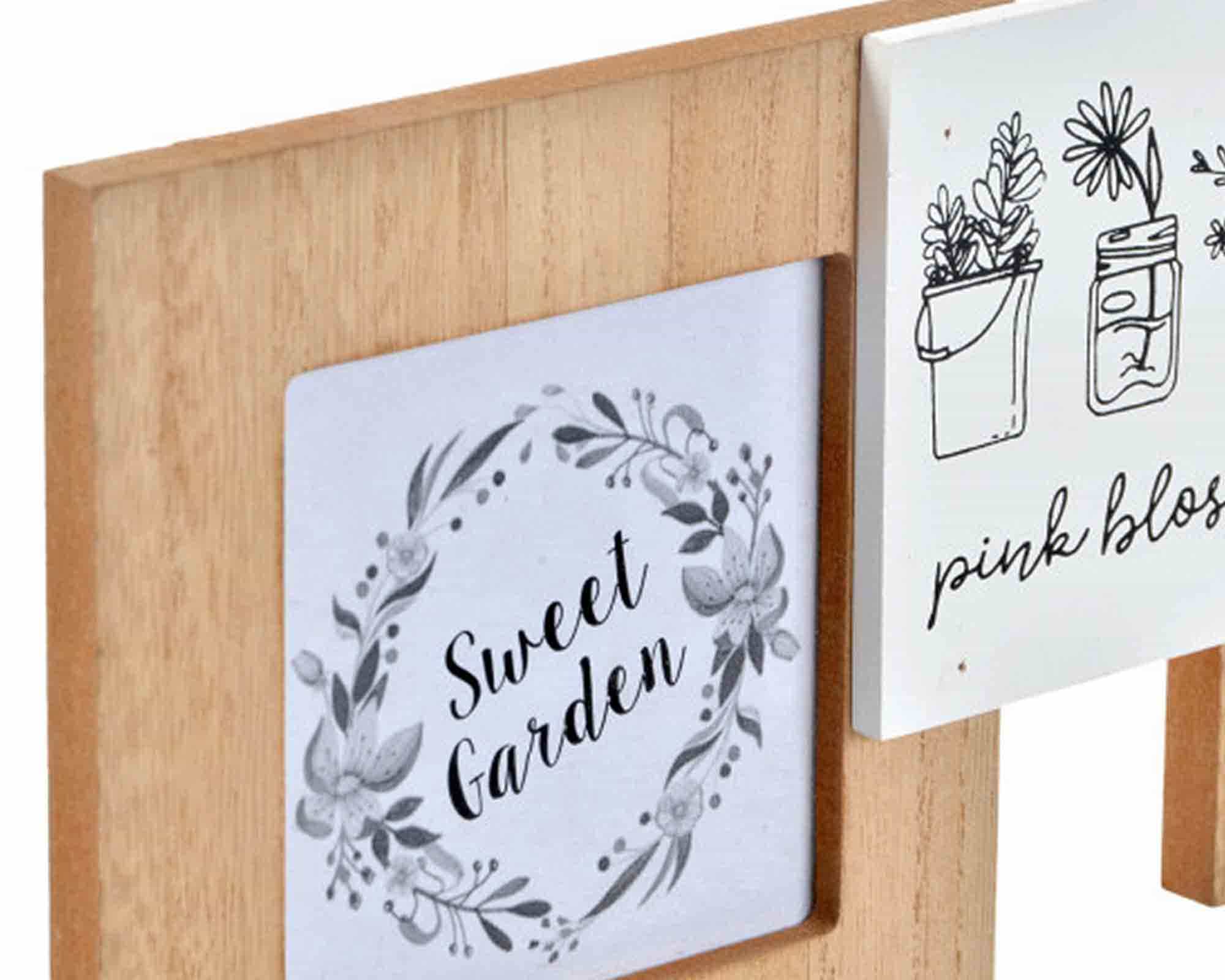 Cornice per Multifoto con Bicicletta 46x7x22cm in MDF - immagine 3