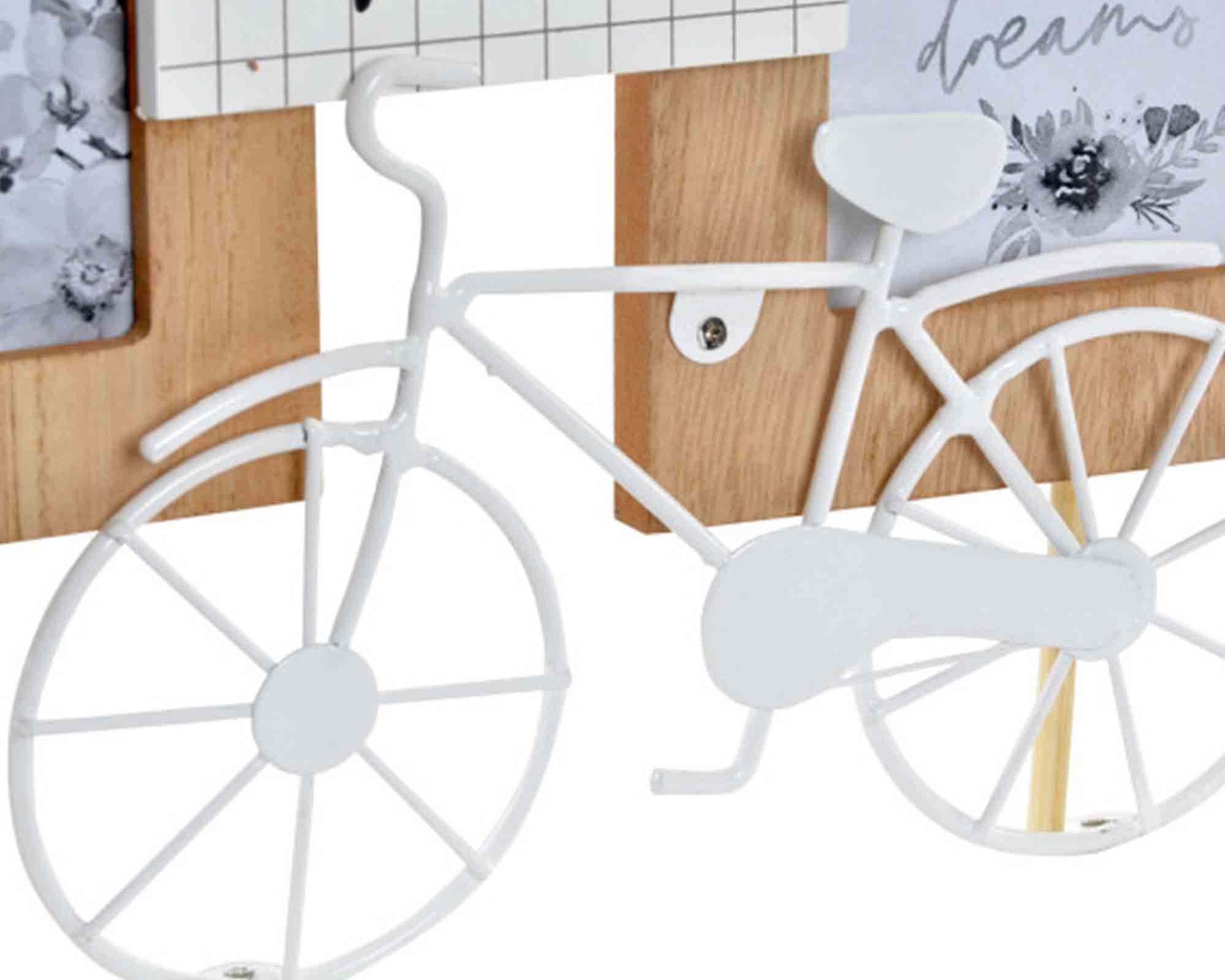 Cornice per Multifoto con Bicicletta 46x7x22cm in MDF - immagine 2