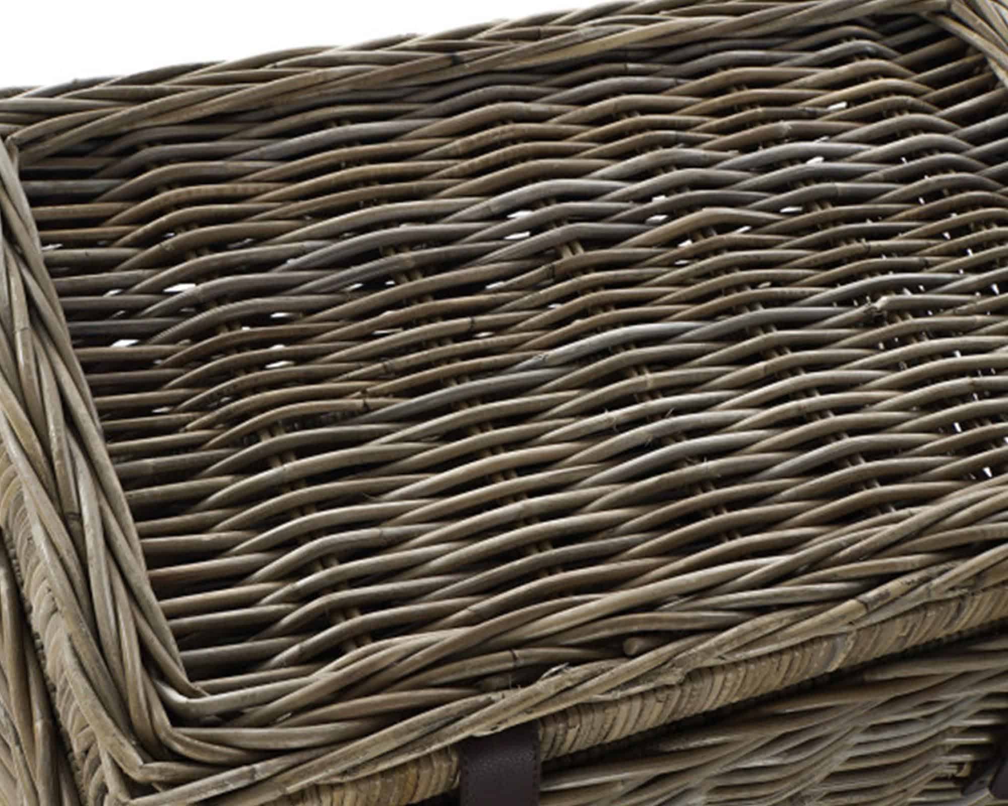 Baule Marrone Small 75x55x45cm in Rattan - immagine 6