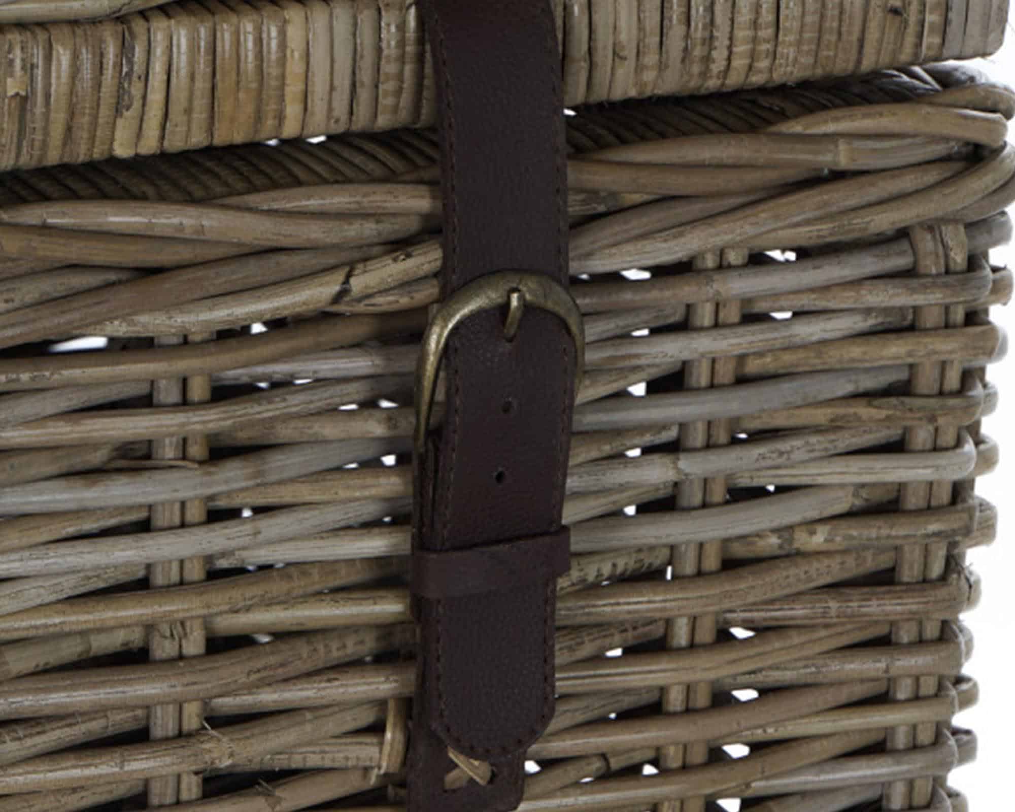 Baule Marrone Small 75x55x45cm in Rattan - immagine 5