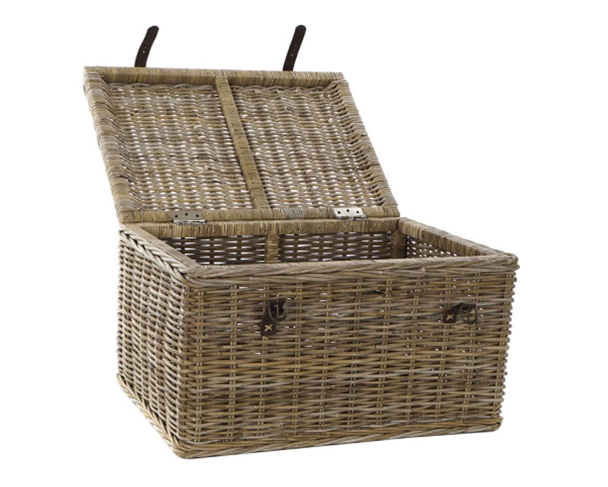 Baule Marrone Small 75x55x45cm in Rattan - immagine 2