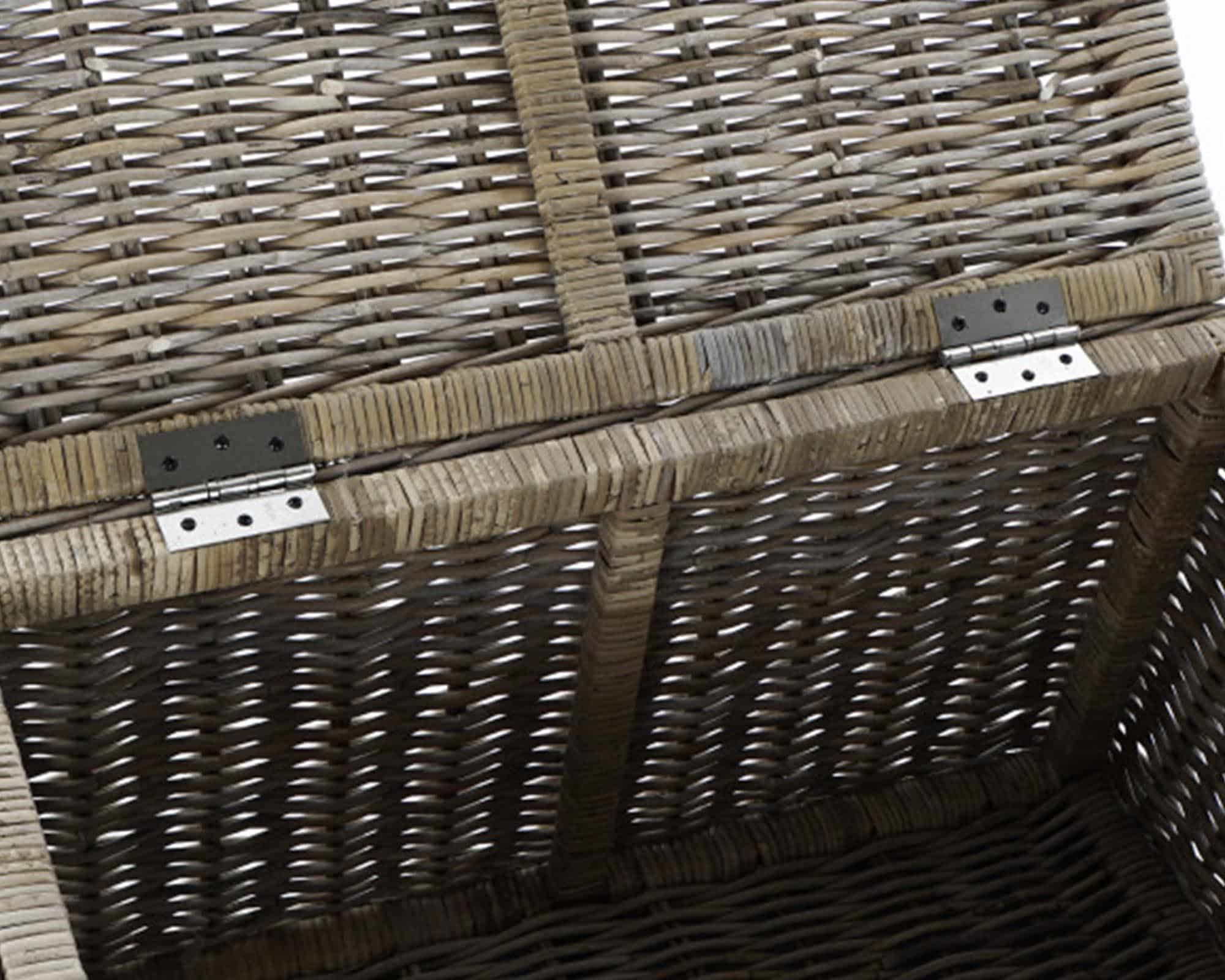 Baule Marrone Small 75x55x45cm in Rattan - immagine 4