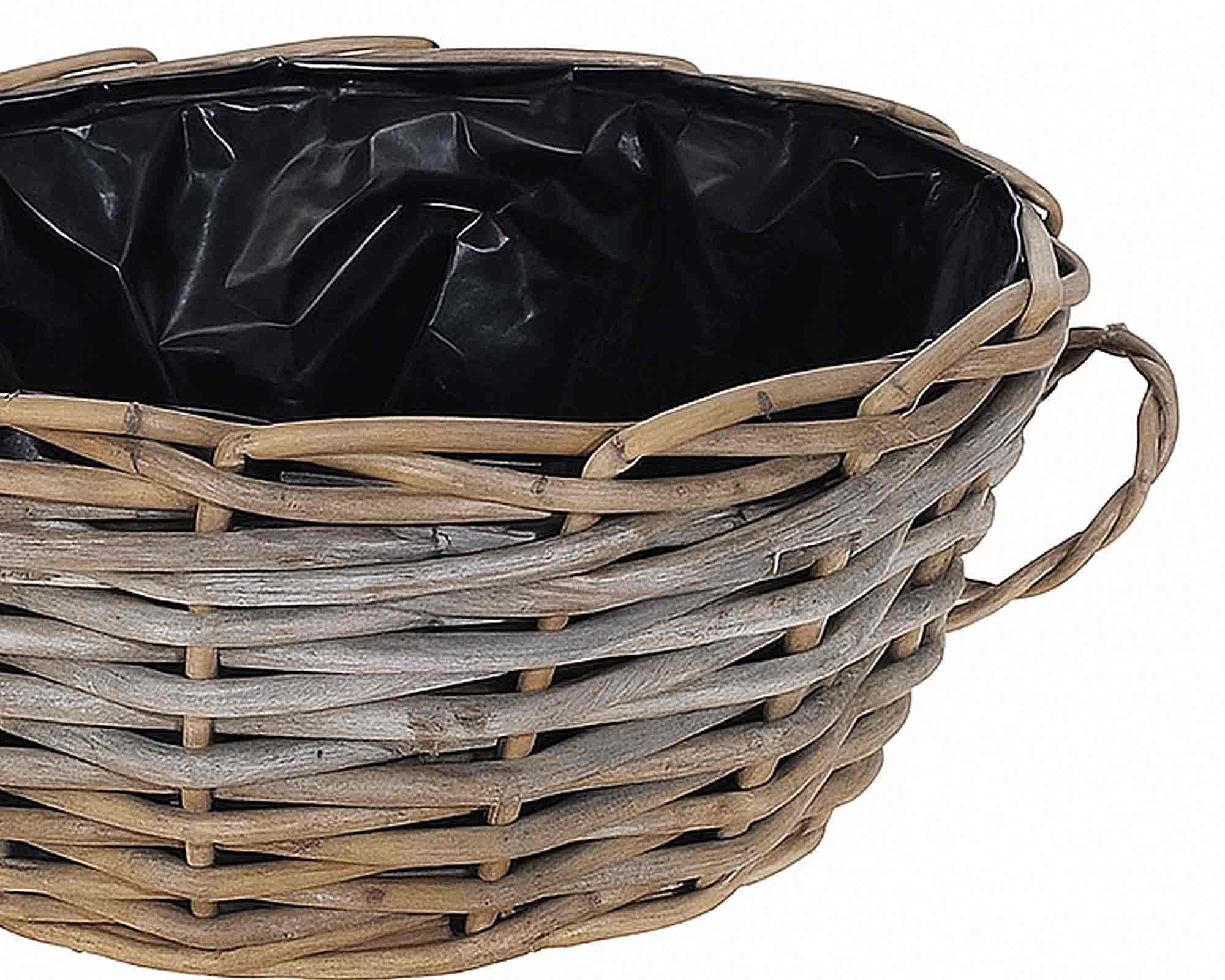 Cesta Tonda Kubu Medium D30,5x15cm in Fibra Naturale - immagine 2