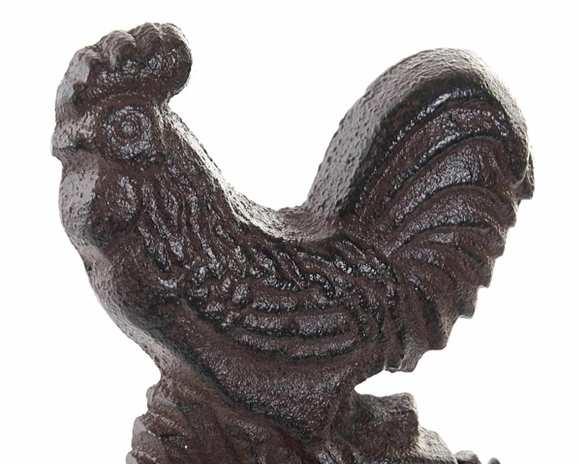 Maniglia per Porta a Forma di Gallo 9x3x19cm in Ghisa - immagine 3