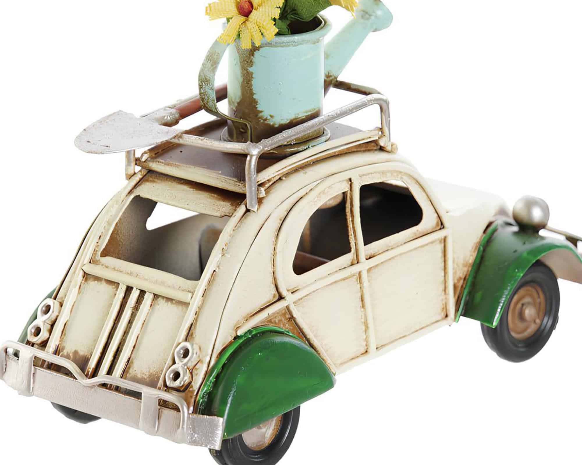 Auto con Fiori Decorazione Assortito 11x5x8cm in Metallo - immagine 2