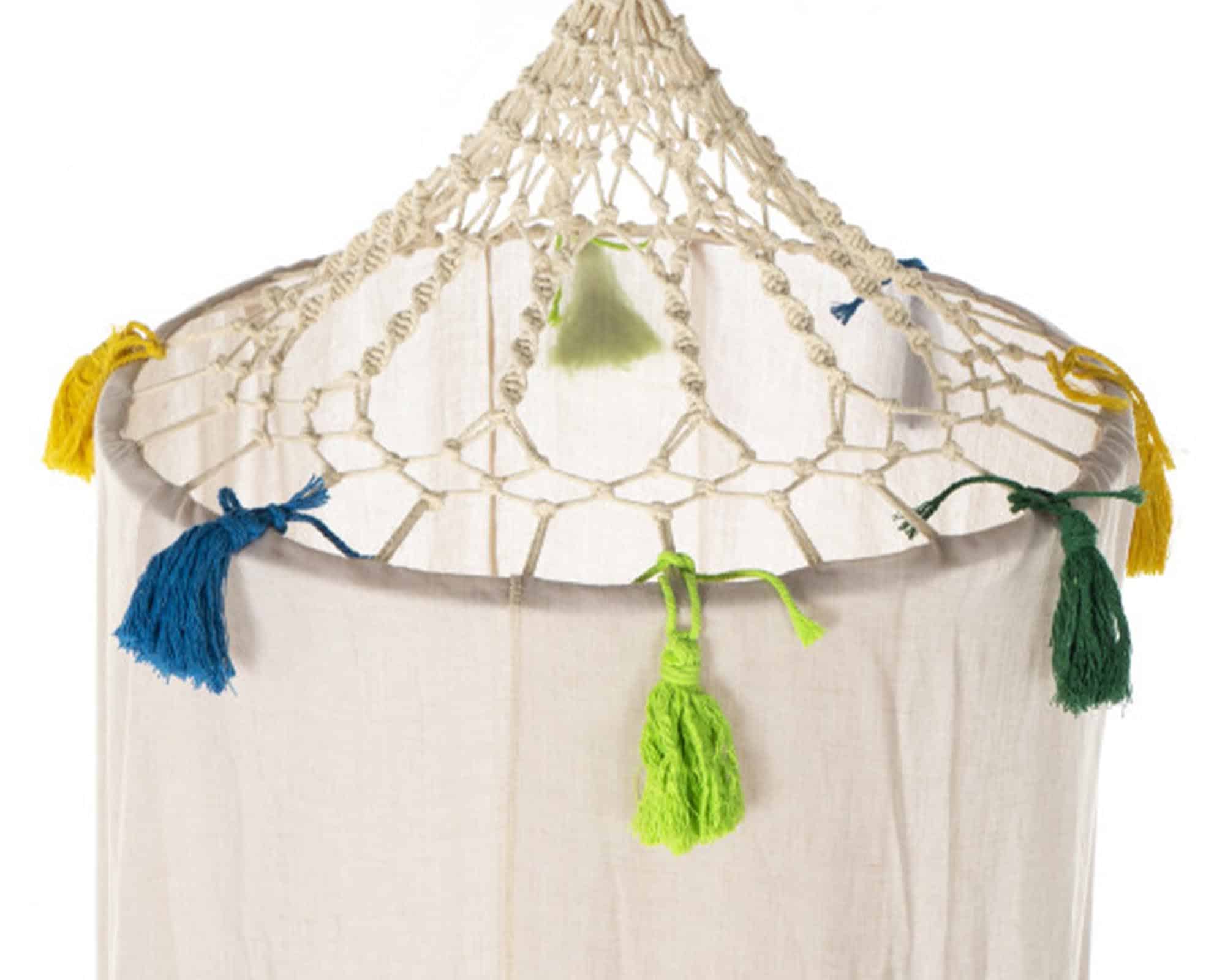 Baldacchino Beige 50x50x380cm in Tessuto - immagine 3