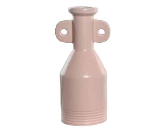 Vaso Rosa Elegante e Moderno 10×8,5×20,5h in Porcellana