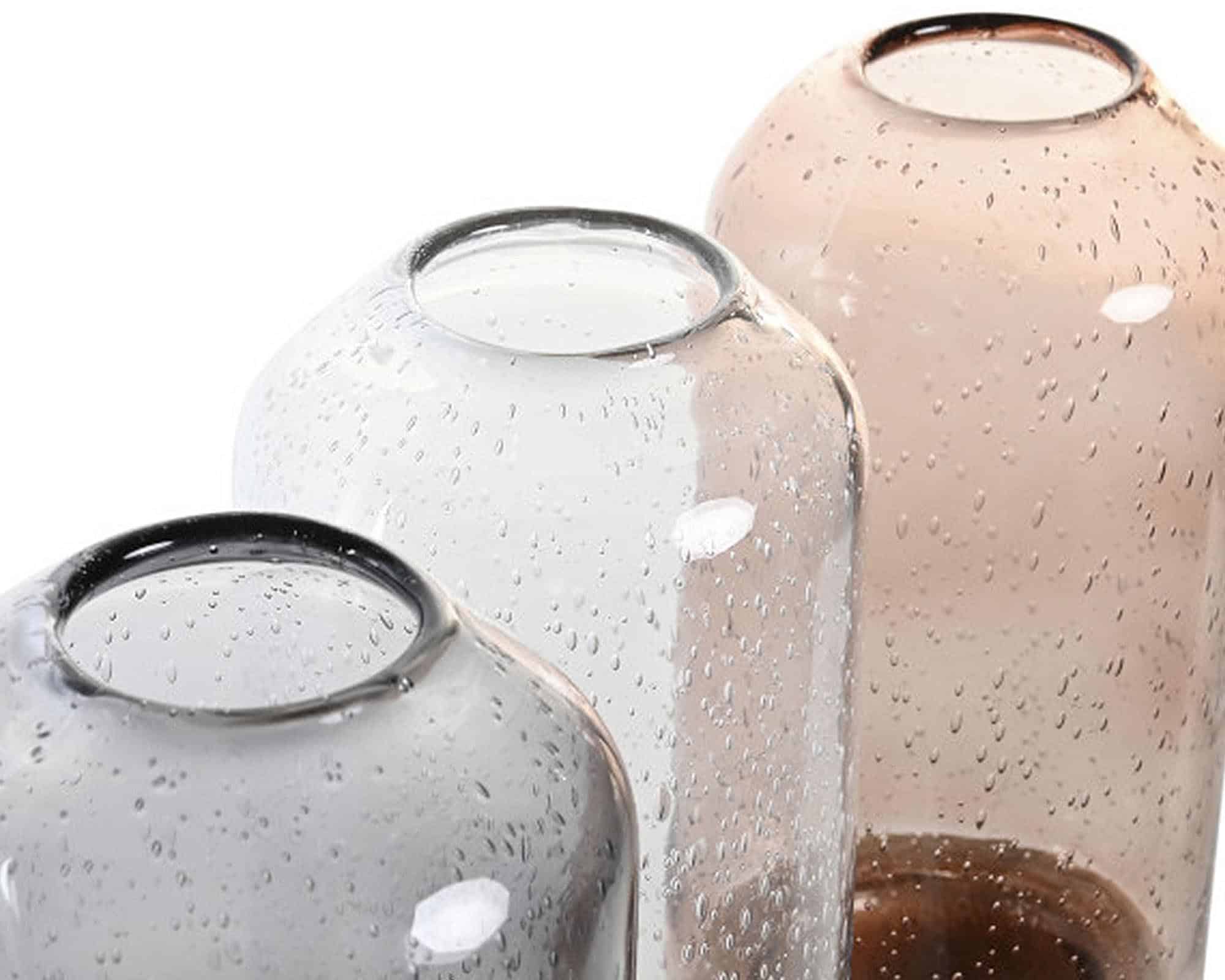 Vaso Assortito Elegante e Versatile D10x25h in Cristallo e Legno - immagine 3