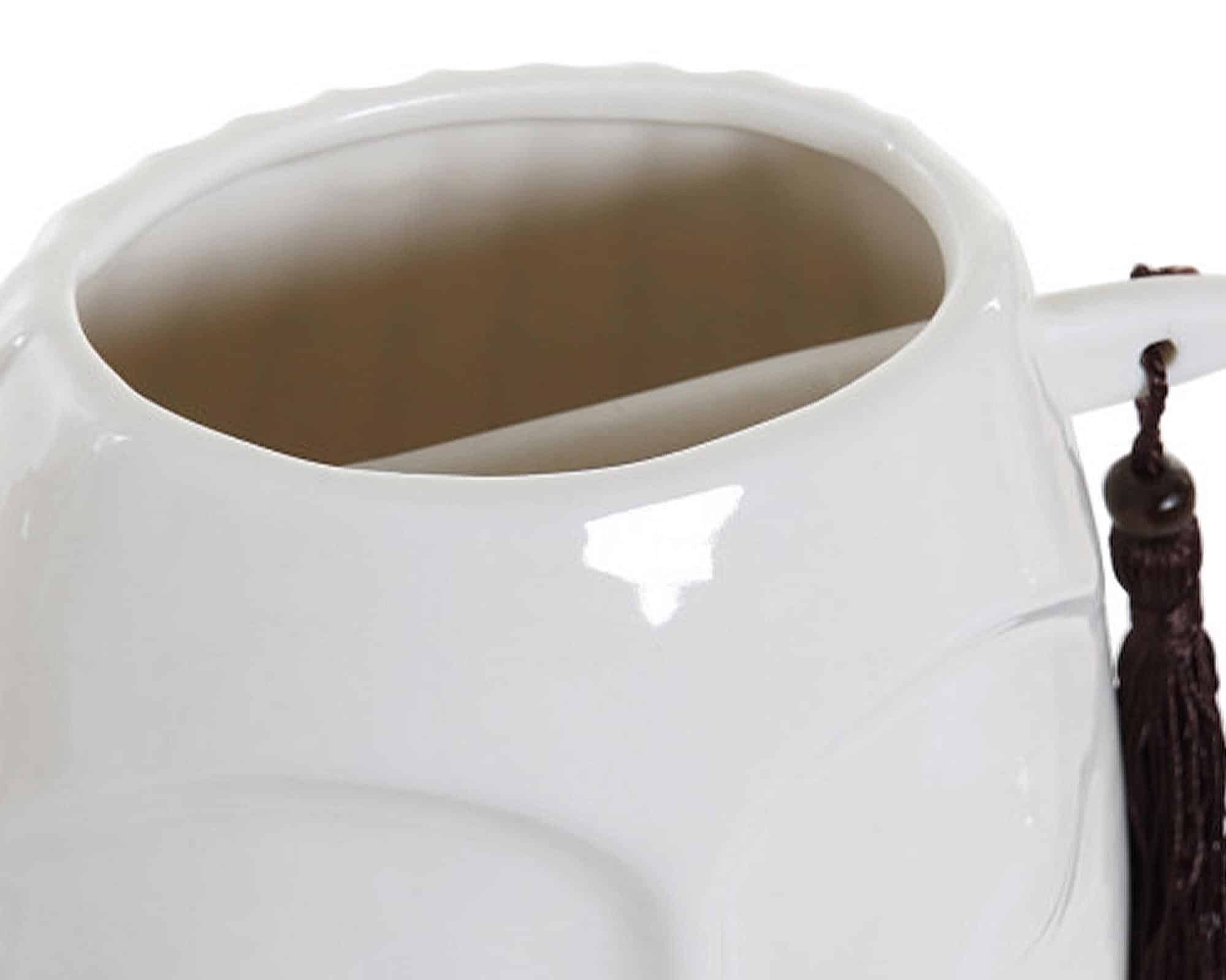 Vaso con Corda e Viso Elegante e Moderno 14,5x11x16,5h in Gres - immagine 3