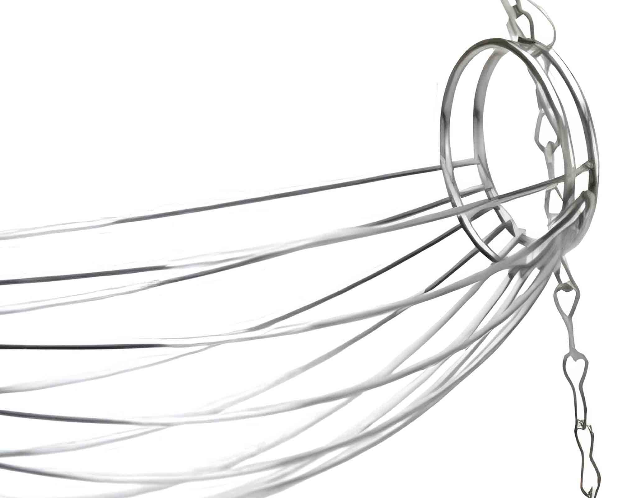 Cesta Pensile da Appendere con 3 Ripiani Elegante e Raffinato 32x22x72cm in Metallo - immagine 2