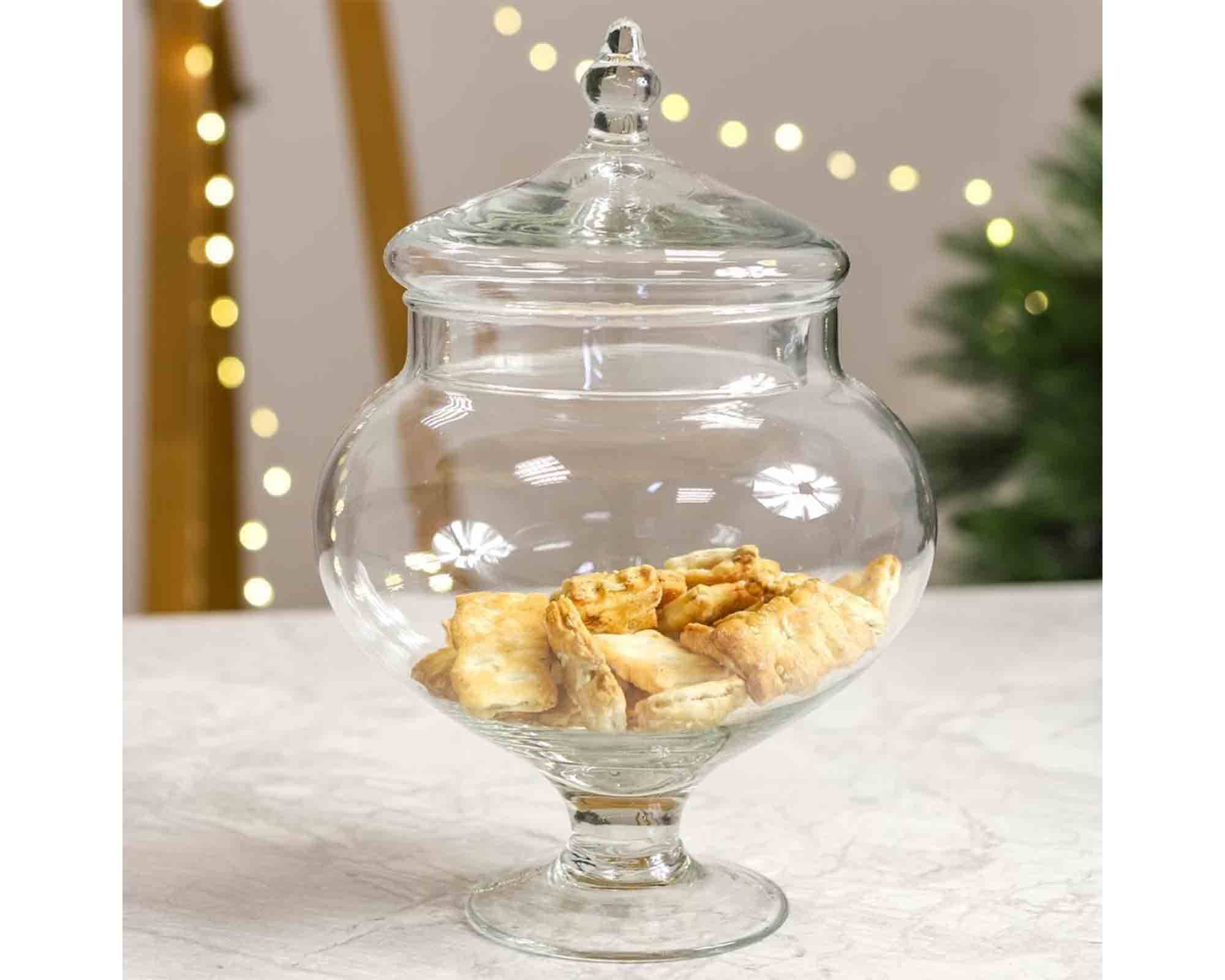 Barattolo Porta Biscotti D17x28cm in Vetro - immagine 6