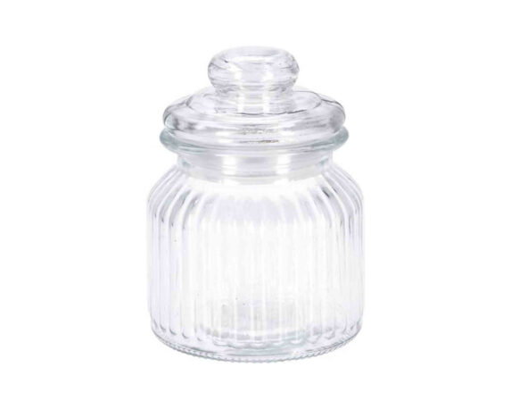 Barattolo Ermetico Trasparente 500ml in Vetro