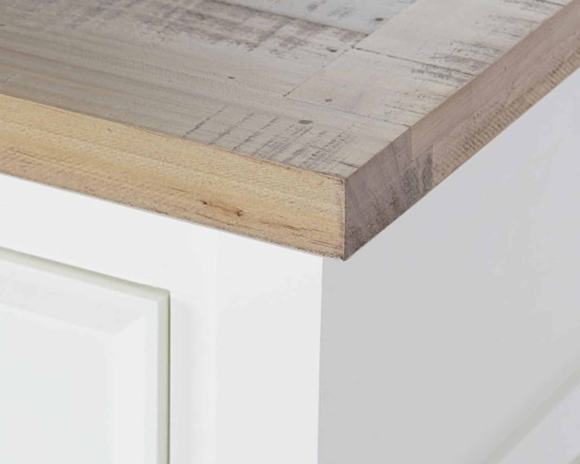 Comodino Blu Petrolio 49,5x35x61cm in Legno di Paulownia - immagine 3