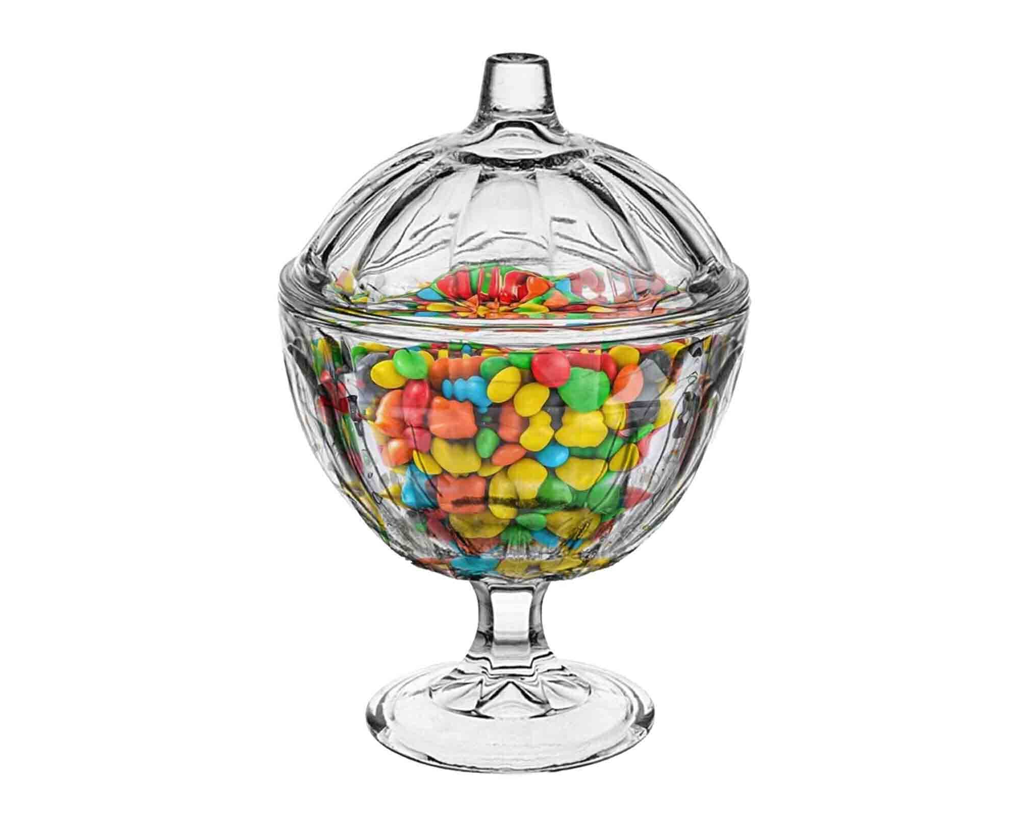 Barattolo per Caramelle con Coperchio da 485ml D12x16,5cm in Vetro - immagine 2