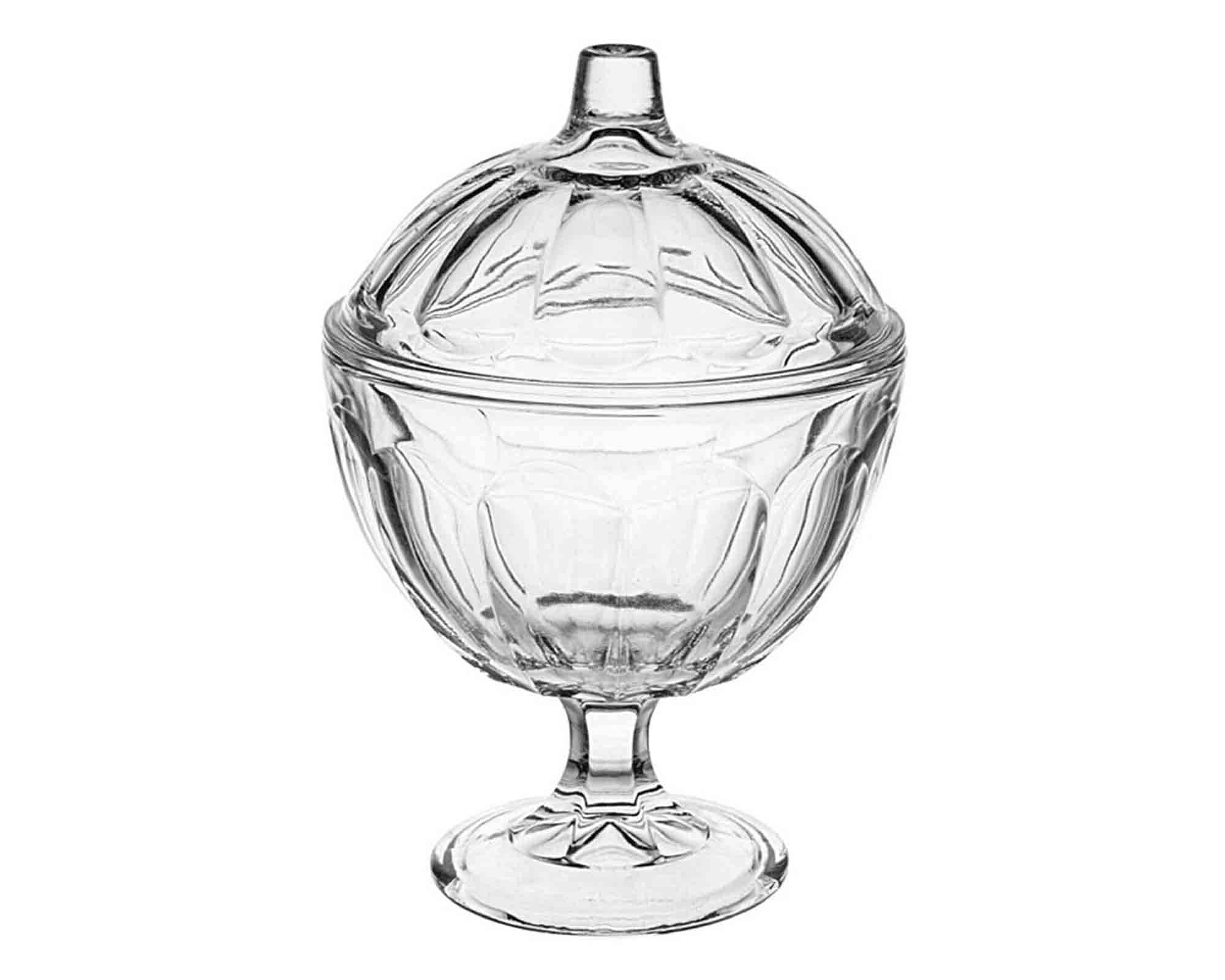 Barattolo per Caramelle con Coperchio da 485ml D12x16,5cm in Vetro