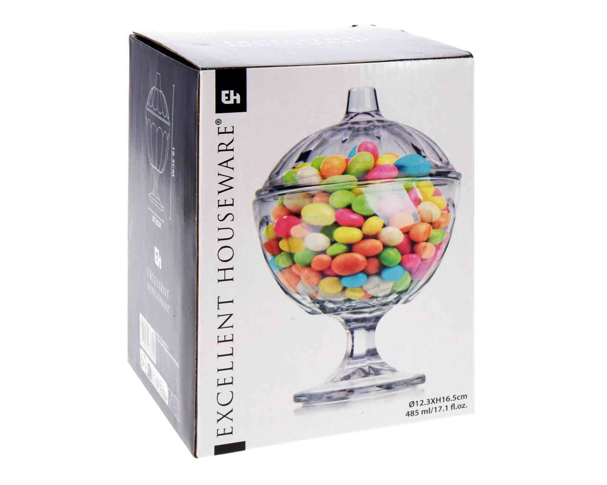 Barattolo per Caramelle con Coperchio da 485ml D12x16,5cm in Vetro - immagine 6