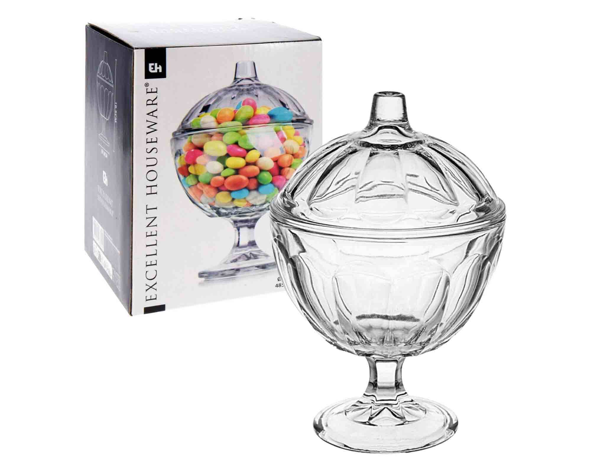 Barattolo per Caramelle con Coperchio da 485ml D12x16,5cm in Vetro - immagine 5