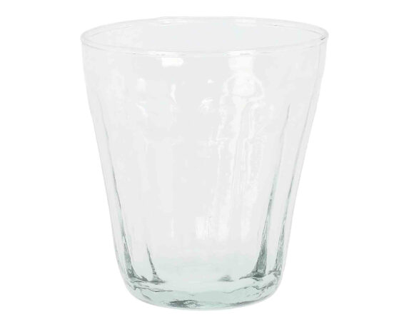 Bicchiere Trasparente Embosses da 350ml in Vetro