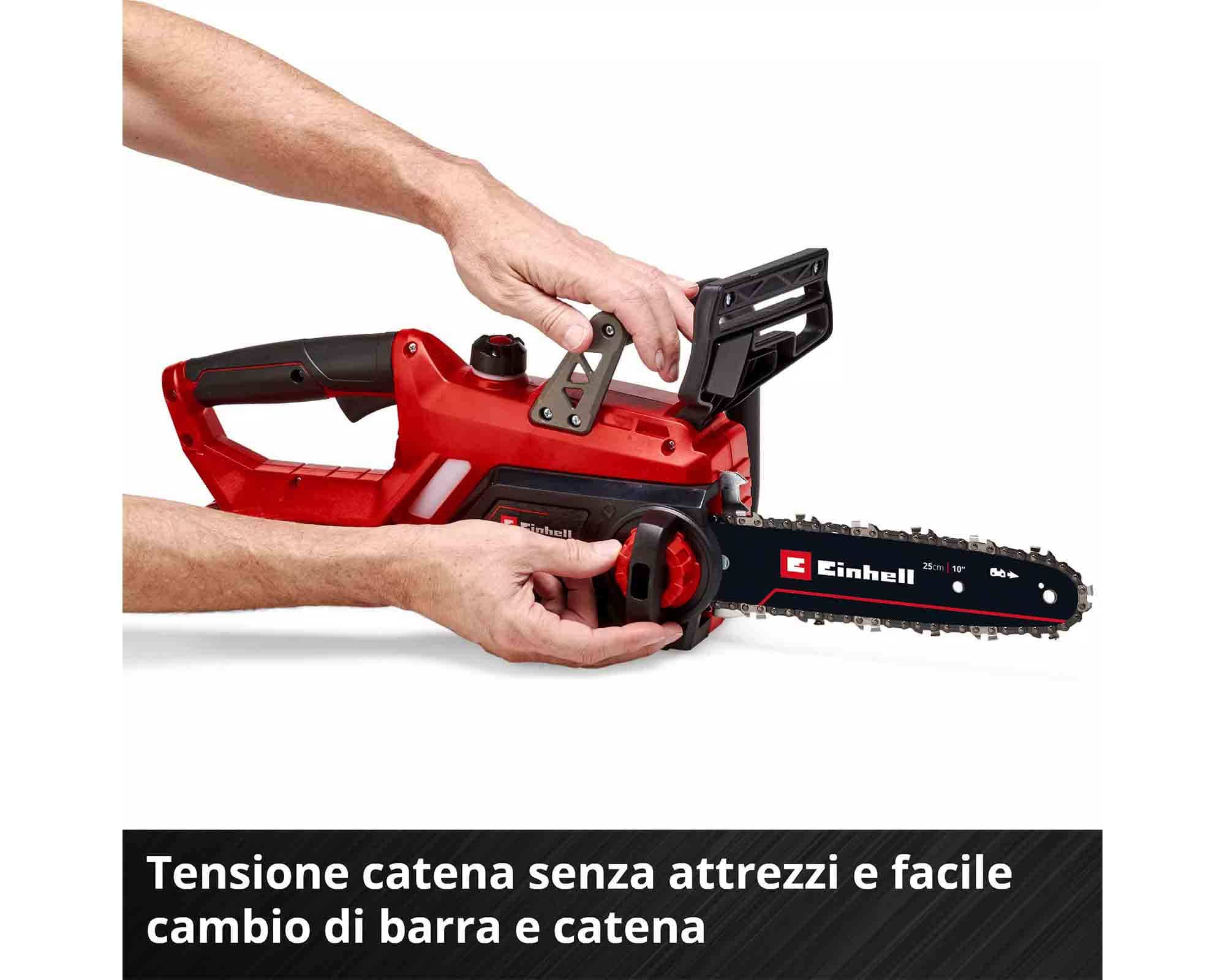 Eletrosega con Batteria 18 V Lunghezza di Taglio 23cm 3 AH GE-LC 18 LI - Einhel - immagine 4