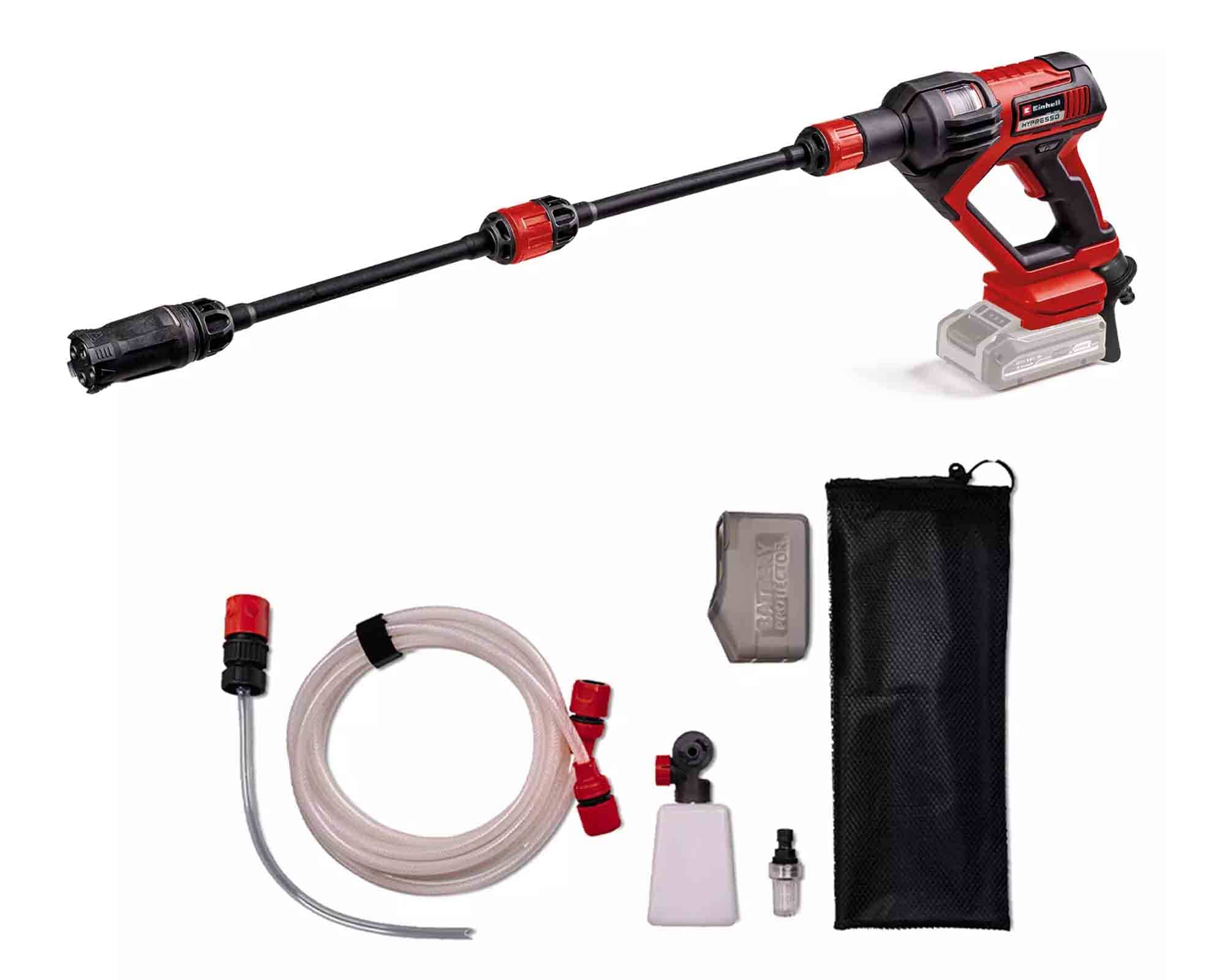 Idropulitrice Portatile a Batteria Hypresso 18 V Lunghezza del Tubo 5m 18/24-1 - Einhel