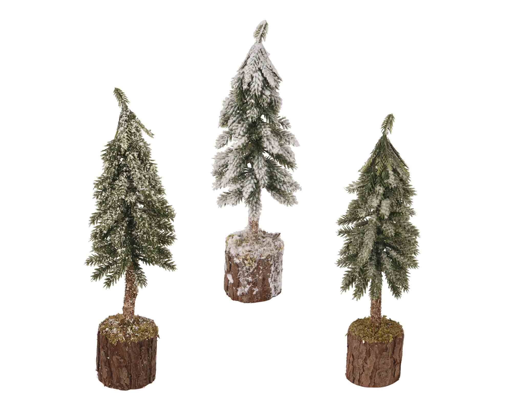 Mini Albero Innevato Assortito D7x26cm