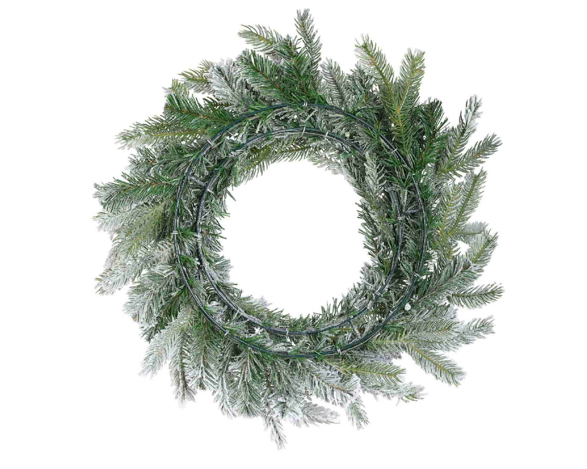 Decorazione Ghirlanda Grandis Innevato D50cm in PVC - immagine 3