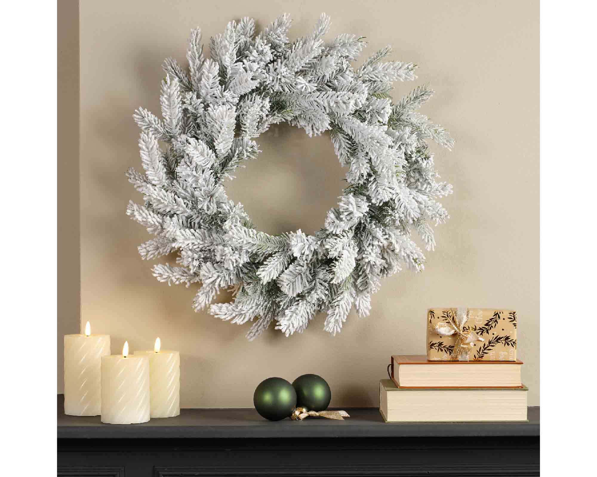Decorazione Ghirlanda Grandis Innevato D50cm in PVC - immagine 4