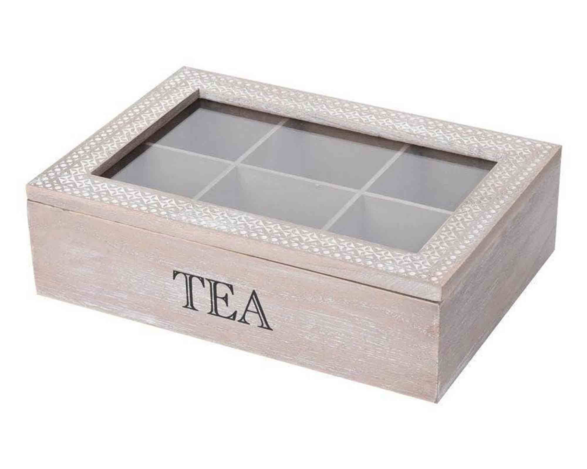Scatola per Tè 24x16cm in Legno