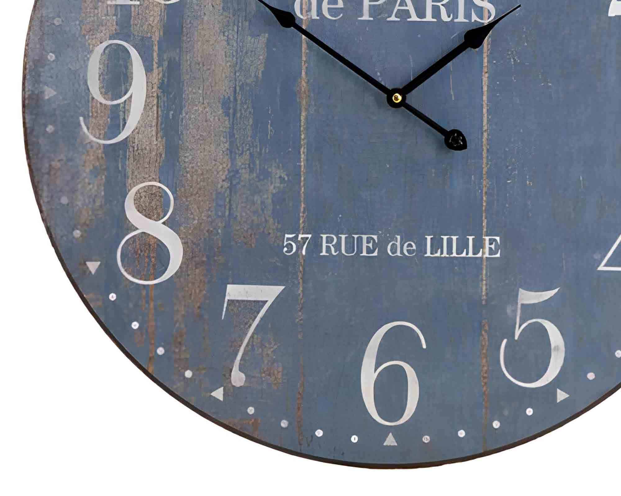 Orologio da Parete 60cm Assortito in Legno e Metallo - immagine 2