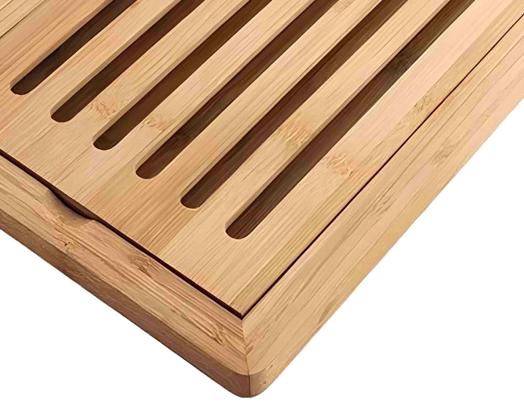 Tagliere per Pane Classico e Pratico 38x24cm in Bamboo - immagine 2
