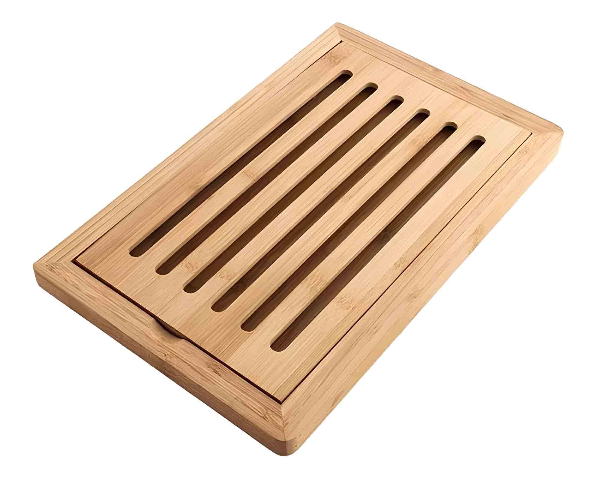 Tagliere per Pane Classico e Pratico 38x24cm in Bamboo