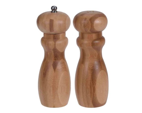 Set 2 Pz Macinapepe e Macinasale 30cm in Bamboo