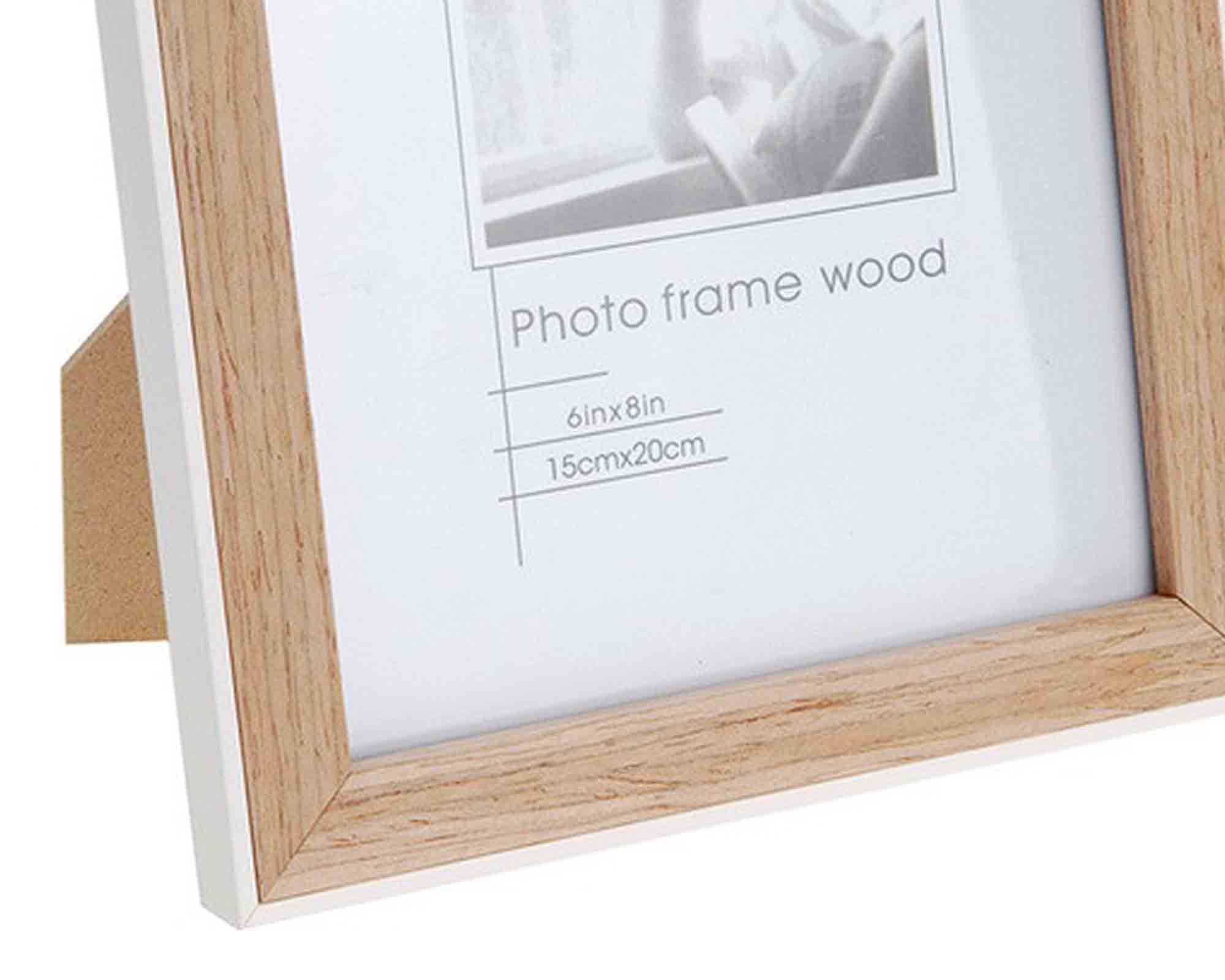 Portafoto Naturale e Classico 22x17cm in Legno - immagine 2