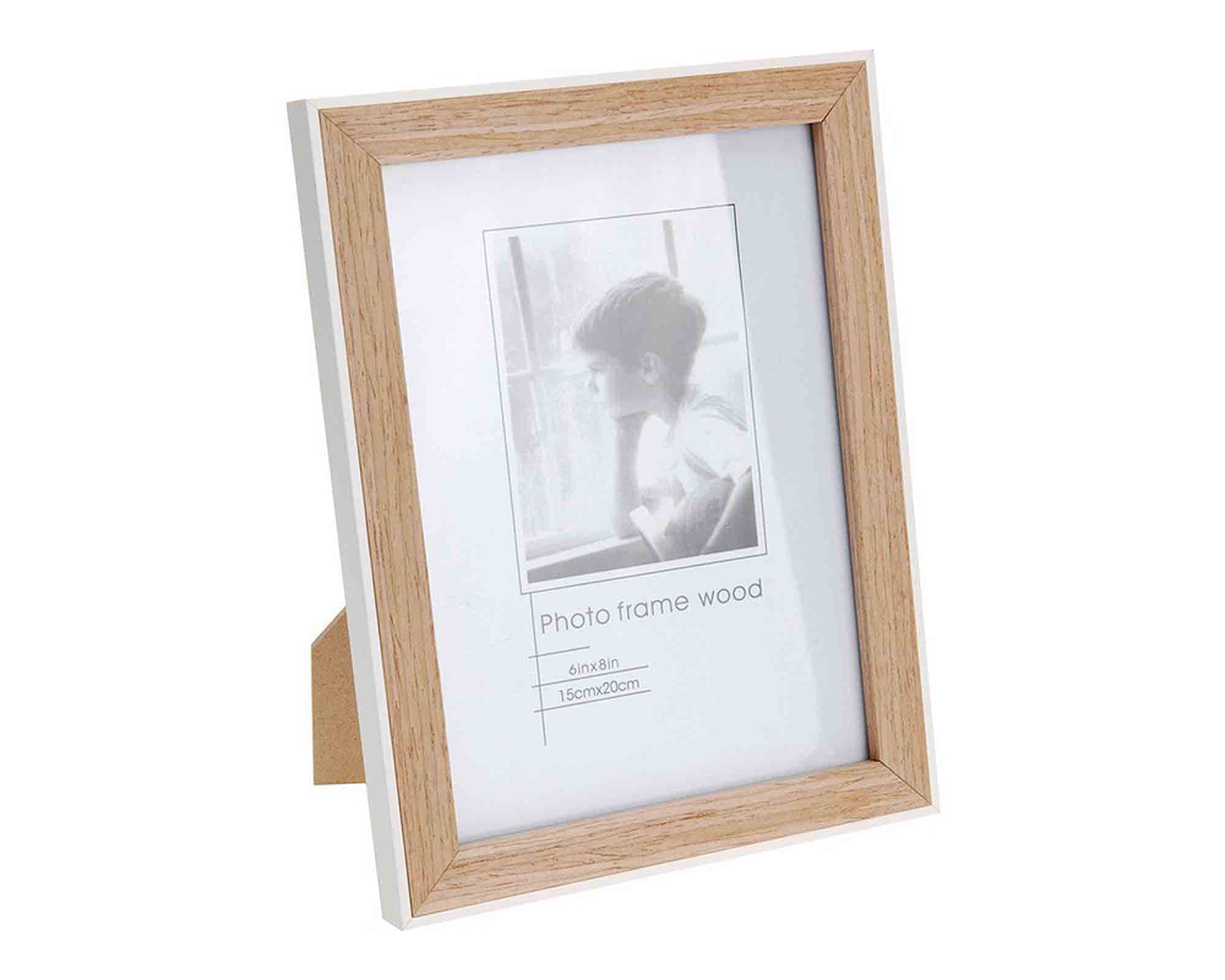 Portafoto Naturale e Classico 22x17cm in Legno